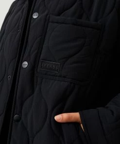 Afends Unisex Octave - Unisex Recycled Puffer Jacket - Black