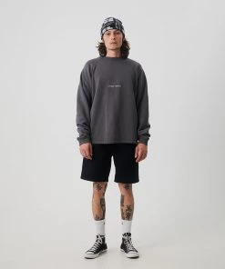 Afends Unisex Return - Unisex Organic Crew Neck Jumper - Steel