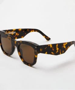 Afends Unisex Premium OG - Sunglasses - Brown Shell Clothing