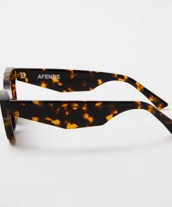 Afends Unisex Clementine - Sunglasses - Brown Shell Clothing