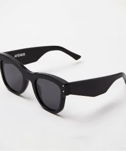 Afends Unisex Premium OG - Sunglasses - Gloss Black Clothing