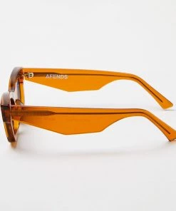 Afends Unisex Clementine - Sunglasses - Clear Orange 10 Afends Unisex Clementine - Sunglasses - Clear Orange