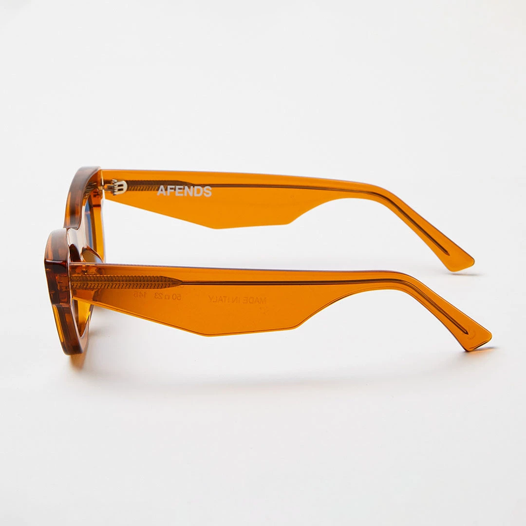 Afends Unisex Clementine - Sunglasses - Clear Orange 3 Afends Unisex Clementine - Sunglasses - Clear Orange