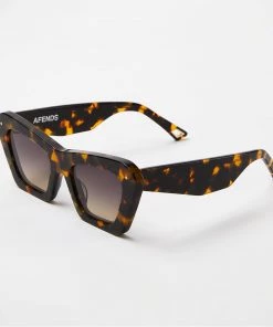Afends Unisex Sundae Driver - Sunglasses - Brown Shell Clothing
