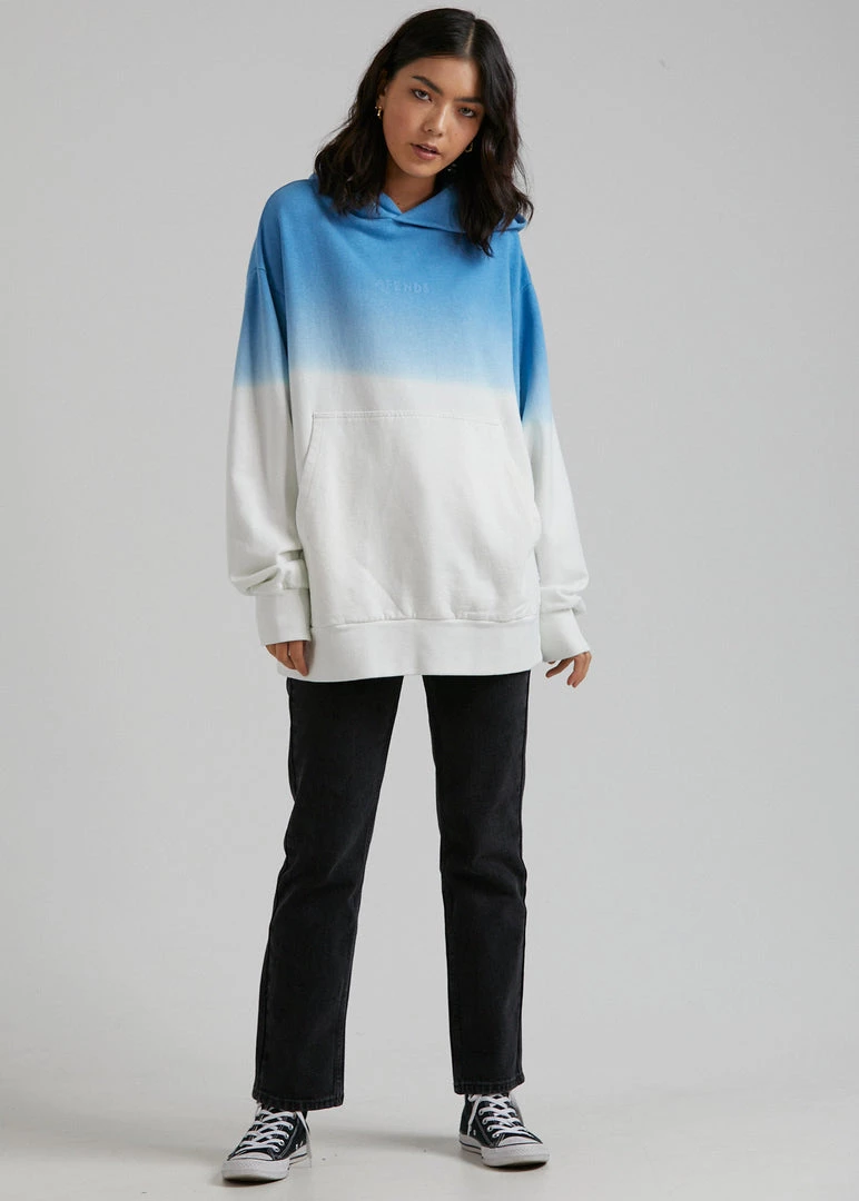 Afends Unisex High Status - Unisex Hemp Pull On Hood - Blue Dip Dye SALE 10 Afends Unisex High Status - Unisex Hemp Pull On Hood - Blue Dip Dye SALE