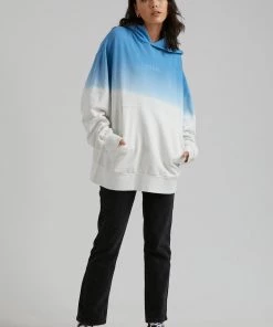 Afends Unisex High Status - Unisex Hemp Pull On Hood - Blue Dip Dye SALE 15 Afends Unisex High Status - Unisex Hemp Pull On Hood - Blue Dip Dye SALE