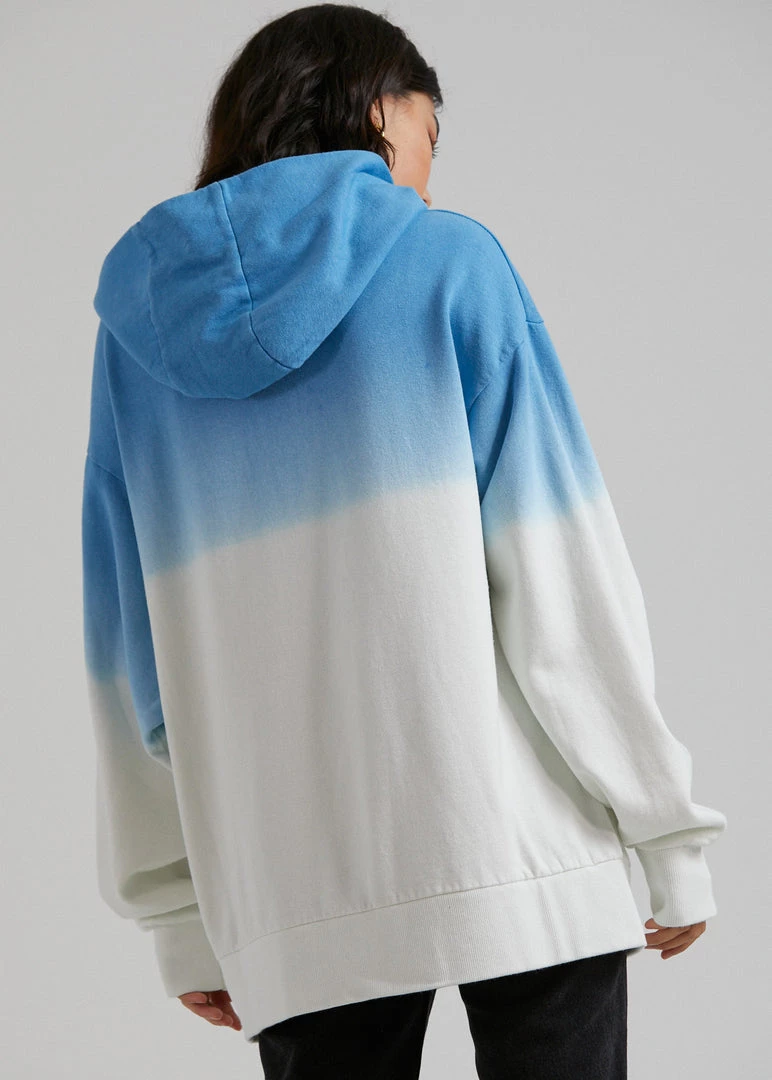 Afends Unisex High Status - Unisex Hemp Pull On Hood - Blue Dip Dye SALE 6 Afends Unisex High Status - Unisex Hemp Pull On Hood - Blue Dip Dye SALE