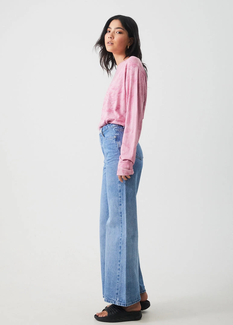 Afends Womens Evolve - Hemp Long Sleeve Tee - Smokey Lilac 3 Afends Womens Evolve - Hemp Long Sleeve Tee - Smokey Lilac