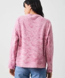 Afends Womens Evolve - Hemp Oversized Crew Neck - Smokey Lilac 10 Afends Womens Evolve - Hemp Oversized Crew Neck - Smokey Lilac