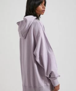 Afends Womens Revolve - Hemp Oversized Pull On Hood - Lilac SALE 10 Afends Womens Revolve - Hemp Oversized Pull On Hood - Lilac SALE