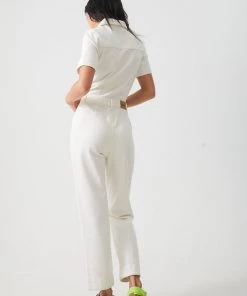 Afends Womens Zuri - Organic Denim Jumpsuit - Off White SALE 12 Afends Womens Zuri - Organic Denim Jumpsuit - Off White SALE