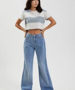 Afends Womens Dakota - Organic Boxy T-Shirt - Off White