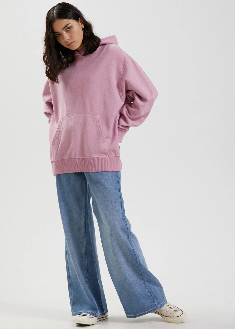 Afends Womens Remi - Hemp Oversized Hoodie - Smokey Pink Clothing 5 Afends Womens Remi - Hemp Oversized Hoodie - Smokey Pink Clothing