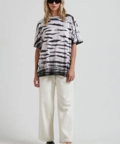 Afends Womens Hannah - Hemp Dyed Oversized T-Shirt - Black Clothing 6 Afends Womens Hannah - Hemp Dyed Oversized T-Shirt - Black Clothing