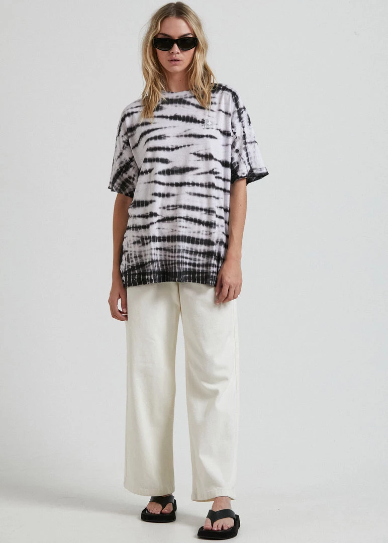 Afends Womens Hannah - Hemp Dyed Oversized T-Shirt - Black Clothing 3 Afends Womens Hannah - Hemp Dyed Oversized T-Shirt - Black Clothing