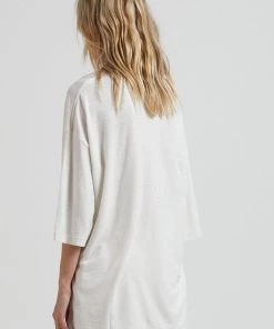 Clothing Afends Unisex Choose Your Weapon - Unisex Hemp Oversized Graphic T-Shirt - Off White