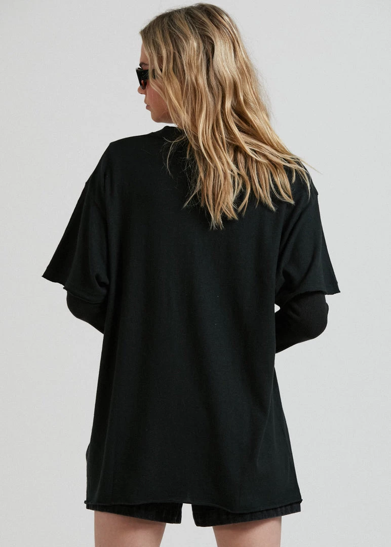 Afends Unisex Remember To Breathe - Unisex Hemp Oversized T-Shirt - Black Clothing 8 Afends Unisex Remember To Breathe - Unisex Hemp Oversized T-Shirt - Black Clothing