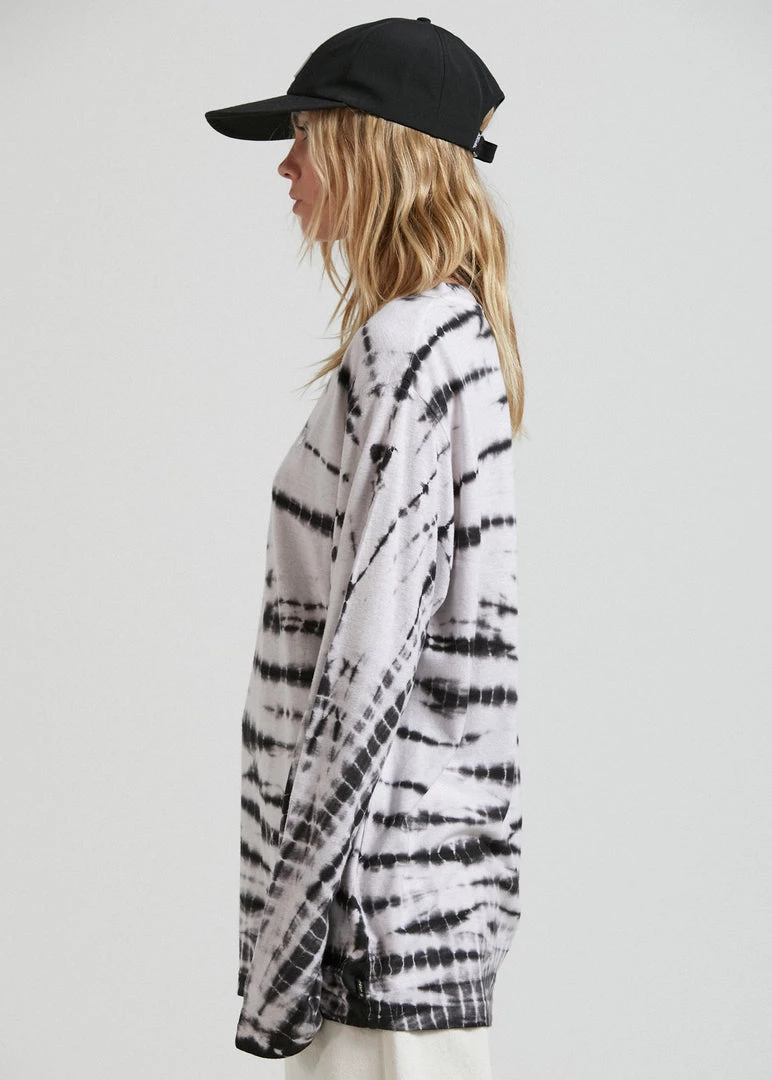 Afends Womens Hannah - Hemp Dyed Long Sleeve T-Shirt - Black 4 Afends Womens Hannah - Hemp Dyed Long Sleeve T-Shirt - Black