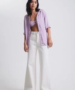 Clothing Afends Womens Carlo - Recycled Check Short Sleeve Shirt - Candy Check