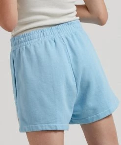 Clothing Afends Womens Dixie - Hemp Sweat Shorts - Sky Blue