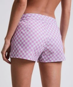 Afends Womens Carlo - Recycled Boardshorts - Candy Check Clothing