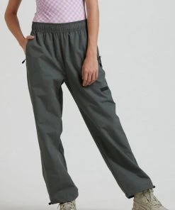 Afends Womens Sybil - Recycled Spray Pants - Jungle Green