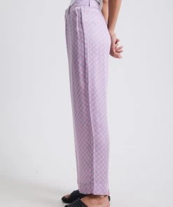 Clothing Afends Womens Carlo - Recycled Check Low Rise Suit Pants - Candy Check 6 Clothing Afends Womens Carlo - Recycled Check Low Rise Suit Pants - Candy Check