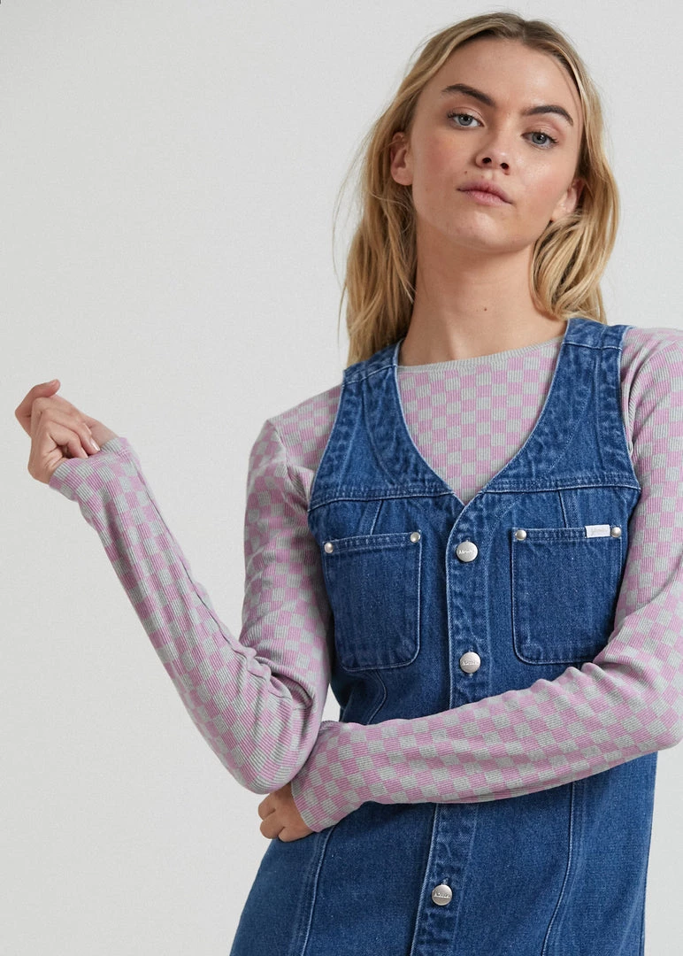 Afends Womens Kaia - Hemp Denim Dress - Authentic Blue 3 Afends Womens Kaia - Hemp Denim Dress - Authentic Blue