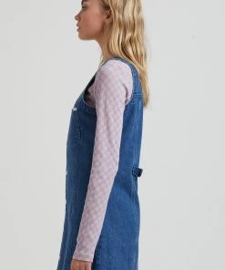 Afends Womens Kaia - Hemp Denim Dress - Authentic Blue 8 Afends Womens Kaia - Hemp Denim Dress - Authentic Blue