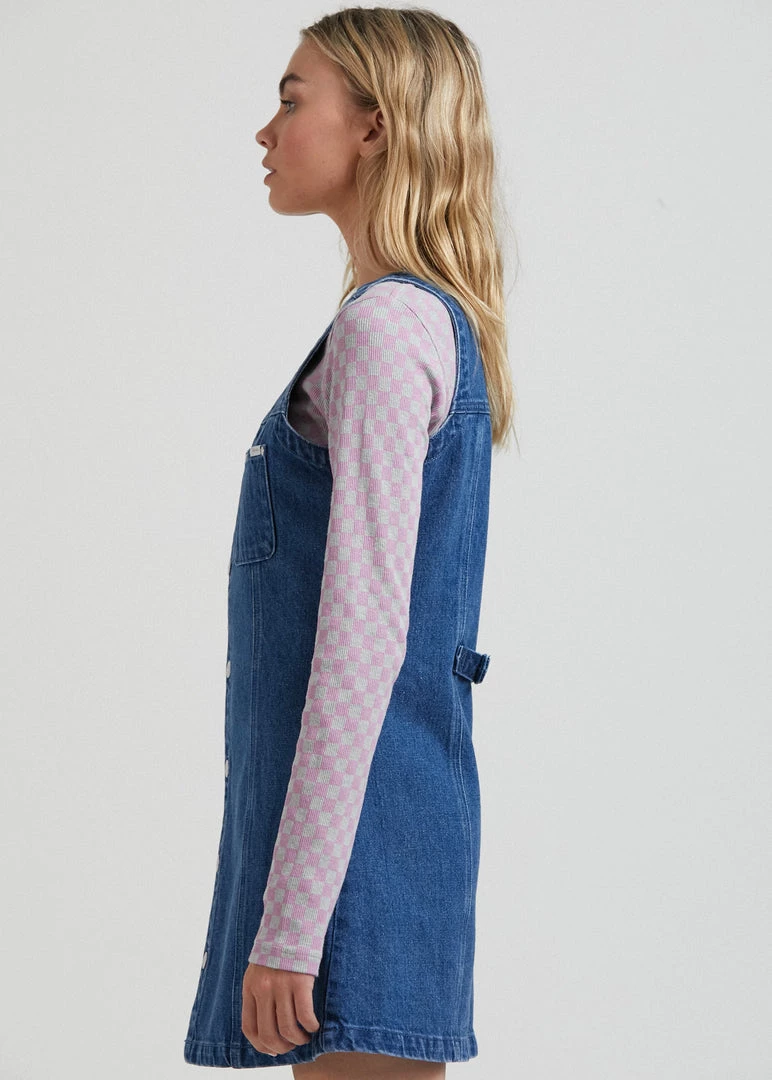 Afends Womens Kaia - Hemp Denim Dress - Authentic Blue 4 Afends Womens Kaia - Hemp Denim Dress - Authentic Blue