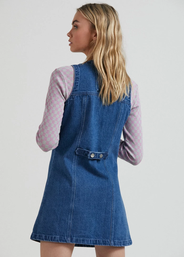 Afends Womens Kaia - Hemp Denim Dress - Authentic Blue 5 Afends Womens Kaia - Hemp Denim Dress - Authentic Blue