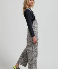Clothing Afends Womens Cadet Lucie - Organic Denim Overalls - Camo
