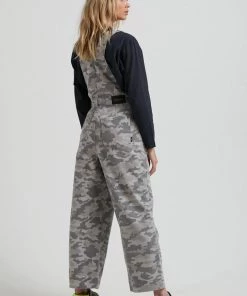 Clothing Afends Womens Cadet Lucie - Organic Denim Overalls - Camo