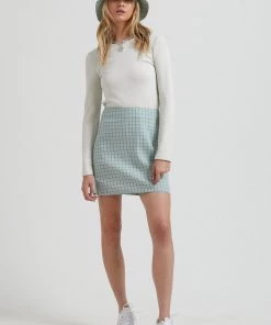 Clothing Afends Womens Billy - Hemp Check Mini Skirt - Moss Check 9 Clothing Afends Womens Billy - Hemp Check Mini Skirt - Moss Check