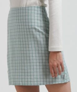 Clothing Afends Womens Billy - Hemp Check Mini Skirt - Moss Check 7 Clothing Afends Womens Billy - Hemp Check Mini Skirt - Moss Check