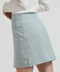 Clothing Afends Womens Billy - Hemp Check Mini Skirt - Moss Check 8 Clothing Afends Womens Billy - Hemp Check Mini Skirt - Moss Check