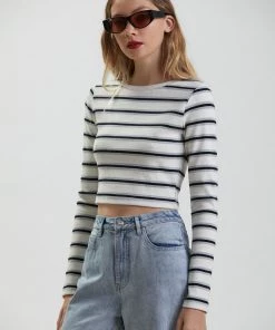 Afends Womens Moby - Hemp Striped Long Sleeve Top - Shadow Clothing 6 Afends Womens Moby - Hemp Striped Long Sleeve Top - Shadow Clothing