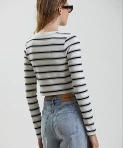 Afends Womens Moby - Hemp Striped Long Sleeve Top - Shadow Clothing 7 Afends Womens Moby - Hemp Striped Long Sleeve Top - Shadow Clothing