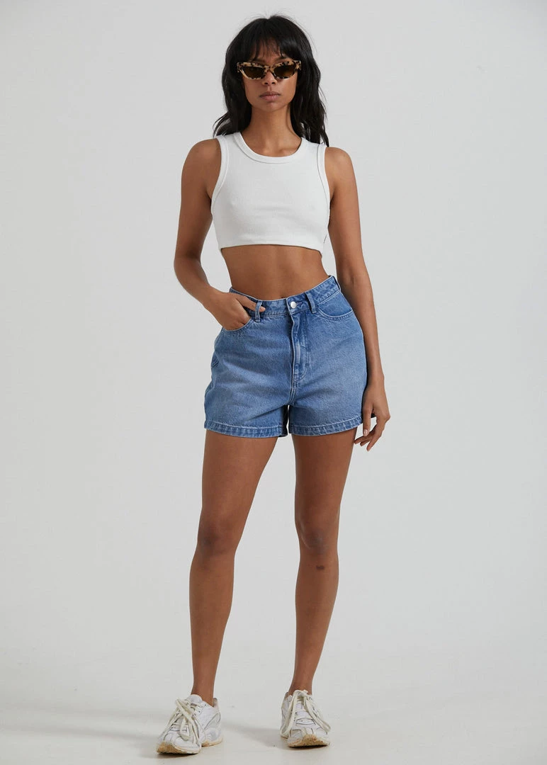 Afends Womens Chloe - Hemp Ribbed Crop Tank - Off White RIBBED STAPLES 5 Afends Womens Chloe - Hemp Ribbed Crop Tank - Off White RIBBED STAPLES