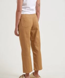 Afends Womens Shelby - Hemp Twill Wide Leg Pants - Chestnut EVERYDAY ESSENTIALS