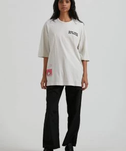 Afends Womens Shining - Recycled Oversized T-Shirt - Off White 7 Afends Womens Shining - Recycled Oversized T-Shirt - Off White