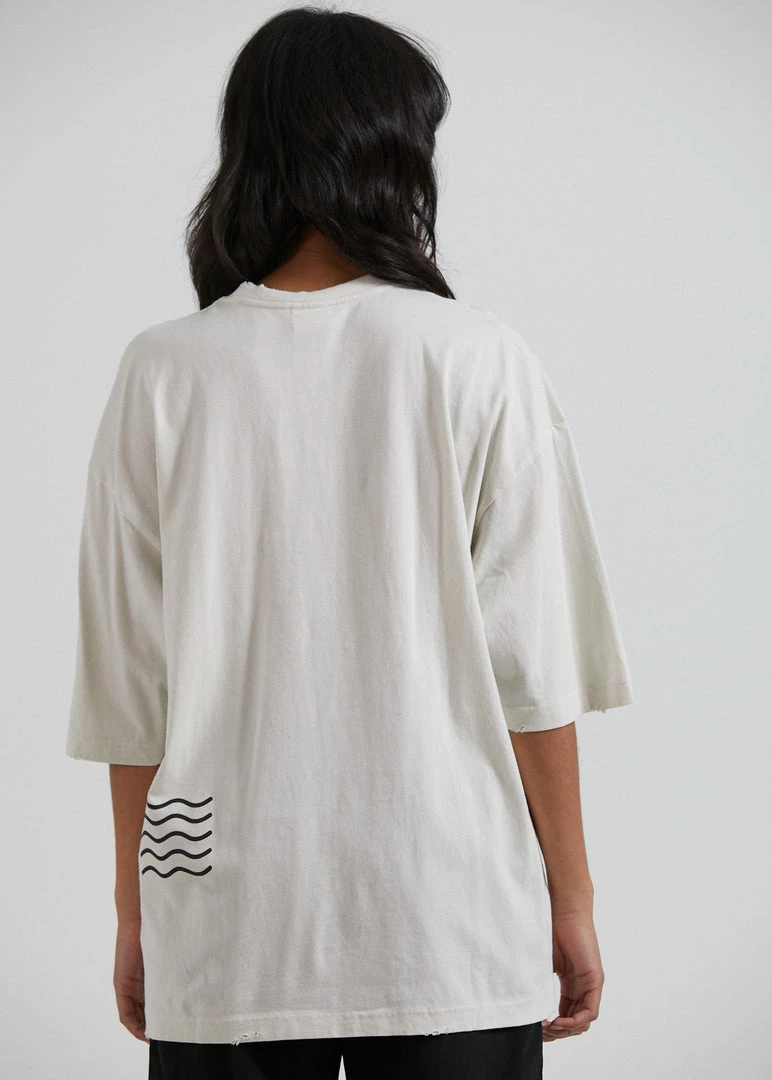 Afends Womens Shining - Recycled Oversized T-Shirt - Off White 5 Afends Womens Shining - Recycled Oversized T-Shirt - Off White