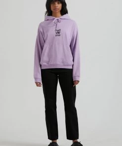Afends Womens Little Dreamer - Hemp Graphic Hoodie - Orchid 7 Afends Womens Little Dreamer - Hemp Graphic Hoodie - Orchid