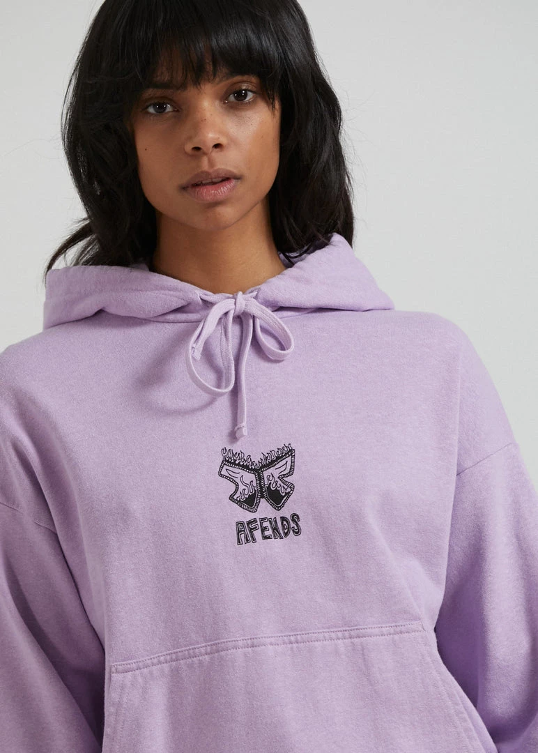 Afends Womens Little Dreamer - Hemp Graphic Hoodie - Orchid 2 Afends Womens Little Dreamer - Hemp Graphic Hoodie - Orchid