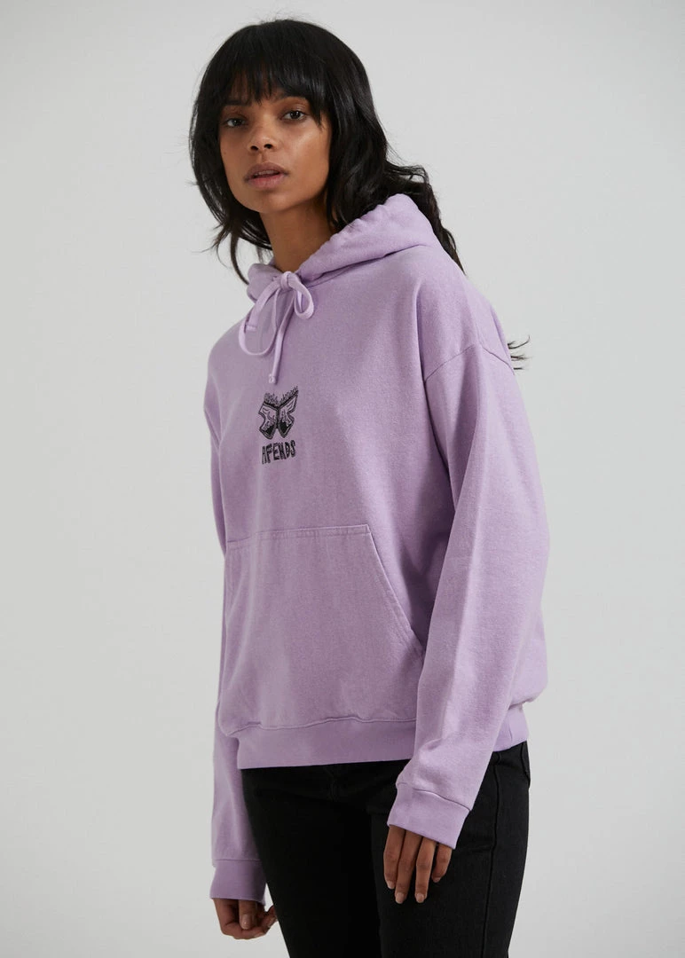 Afends Womens Little Dreamer - Hemp Graphic Hoodie - Orchid 4 Afends Womens Little Dreamer - Hemp Graphic Hoodie - Orchid