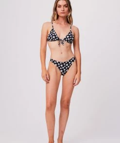 Clothing Afends Womens Pascale - Recycled Tie Bikini Top - Black