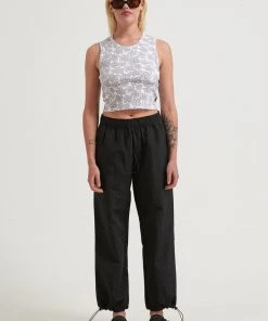 Clothing Afends Womens Octave - Recycled Spray Pants - Black