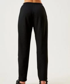 Afends Womens Homebase - Hemp Sweat Pants - Black EVERYDAY ESSENTIALS