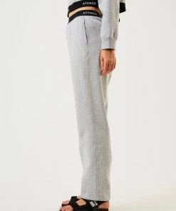 Afends Womens Homebase - Hemp Sweat Pants - Shadow Grey Marle