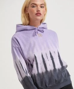 Clothing Afends Womens Moonshadow - Hemp Washed Hoodie - Plum